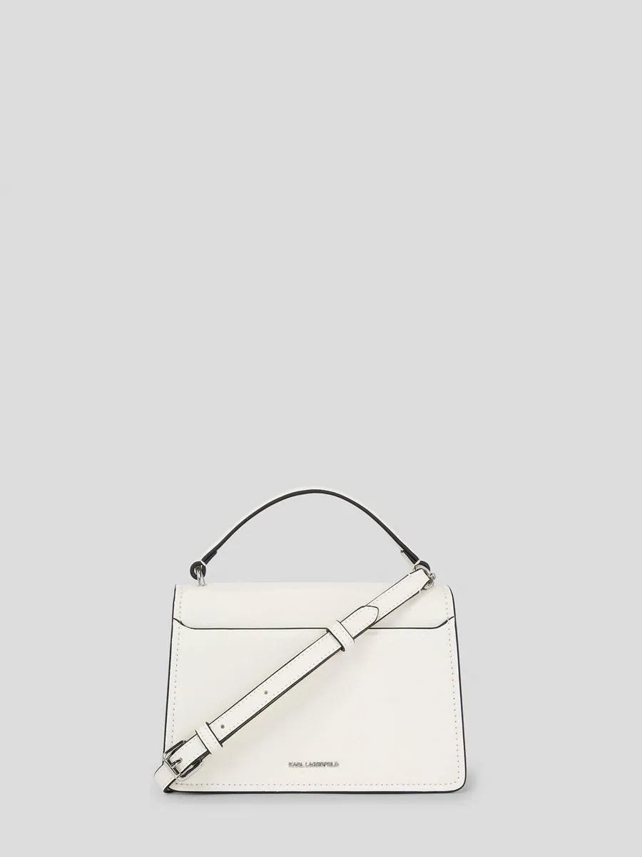 K/IKONIK LOCK MINI LEATHER CROSSBODY BAG
