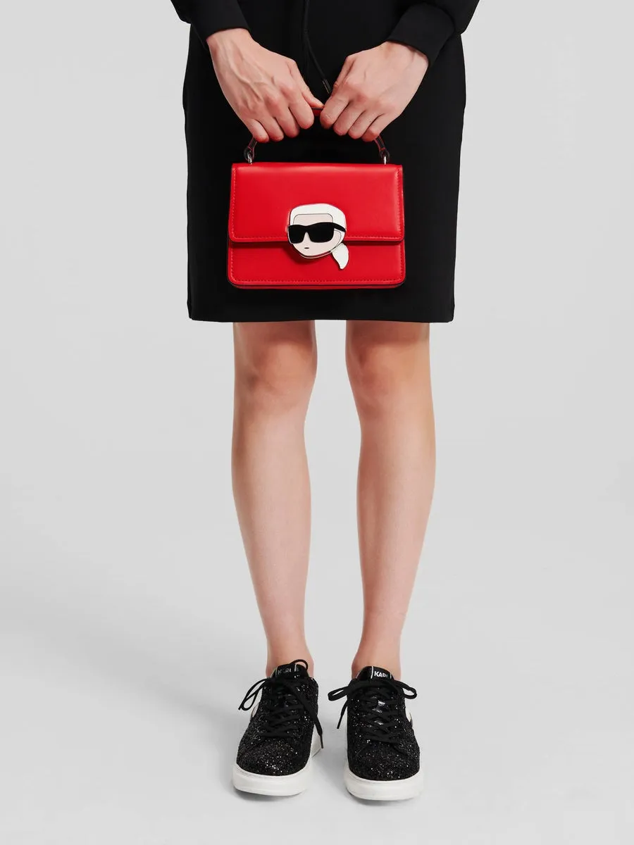 K/IKONIK LOCK MINI LEATHER CROSSBODY BAG
