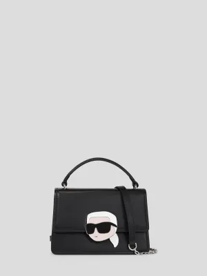 K/IKONIK LOCK MINI LEATHER CROSSBODY BAG