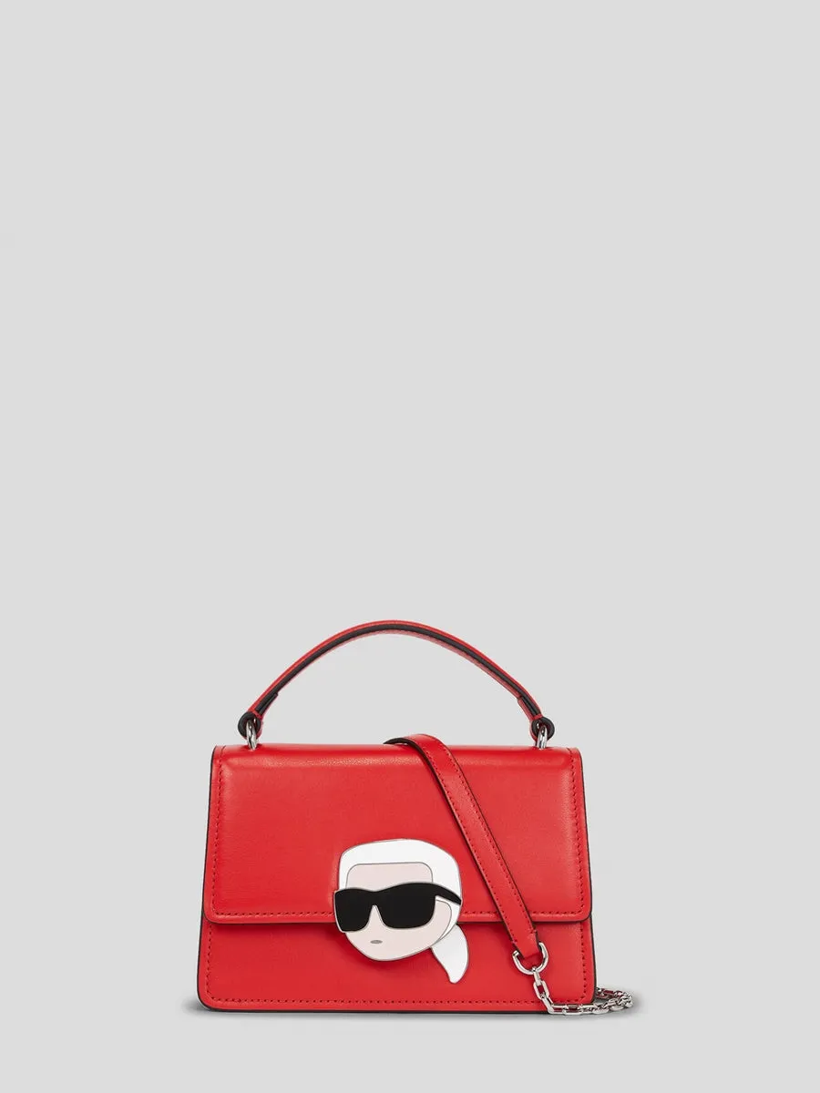 K/IKONIK LOCK MINI LEATHER CROSSBODY BAG