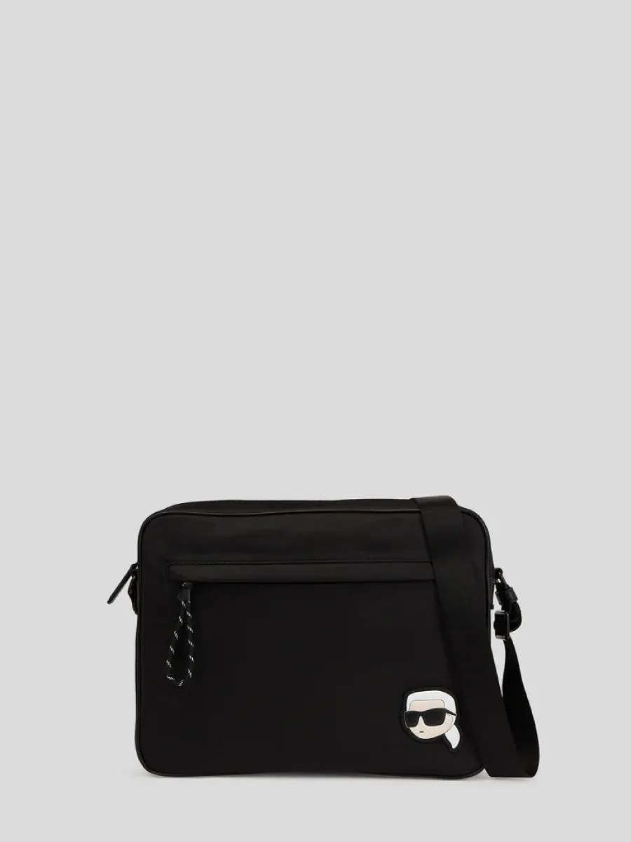 K/IKONIK NYLON FLAT CROSSBODY BAG