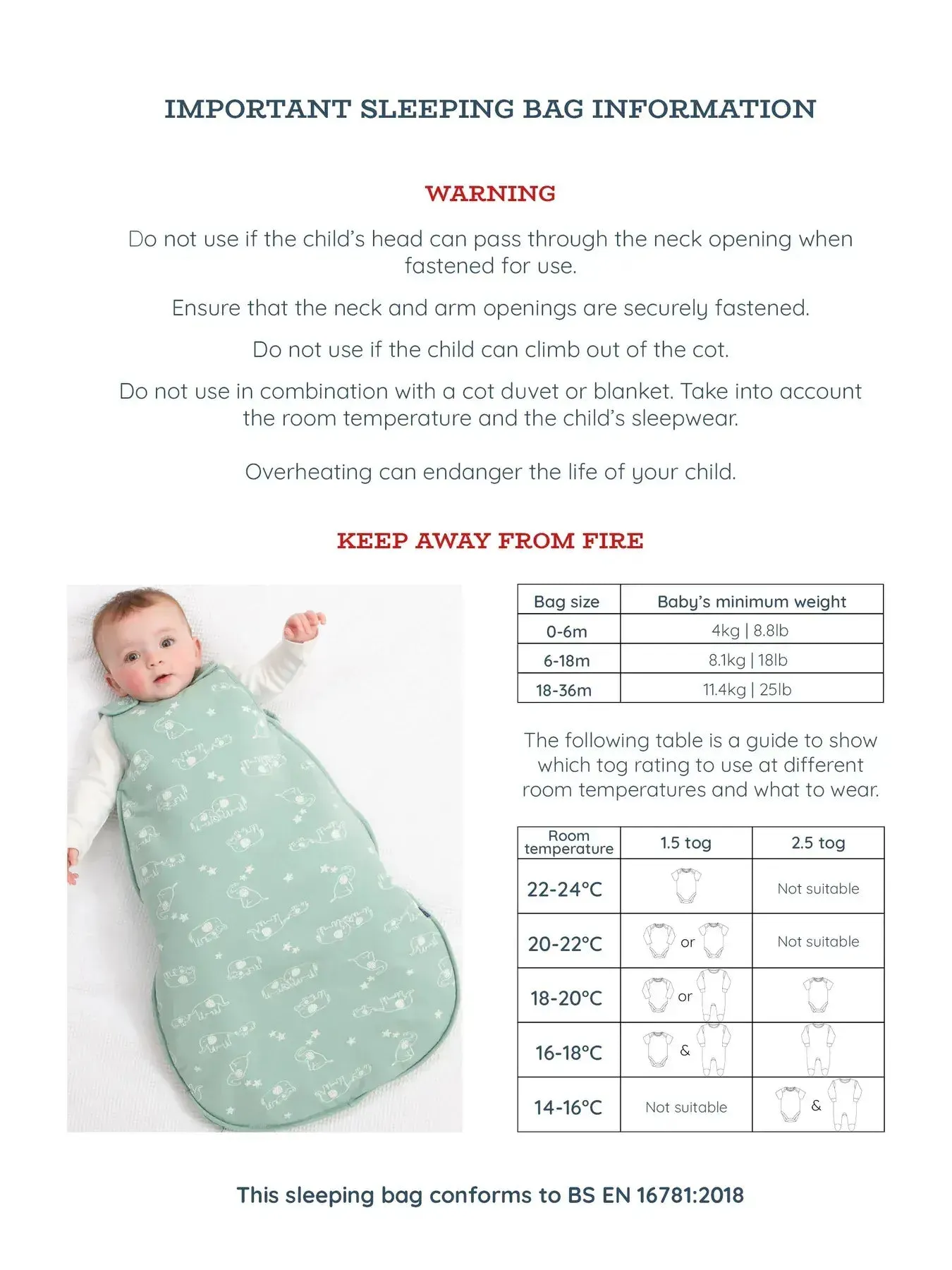 Kite Ele and Me Sleep Bag