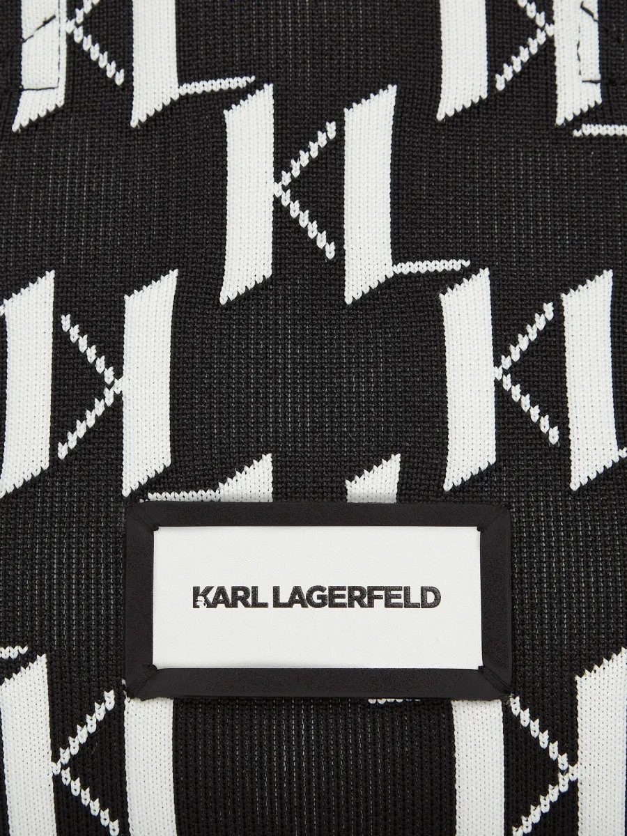 K/MONOGRAM KNIT SMALL TOTE BAG