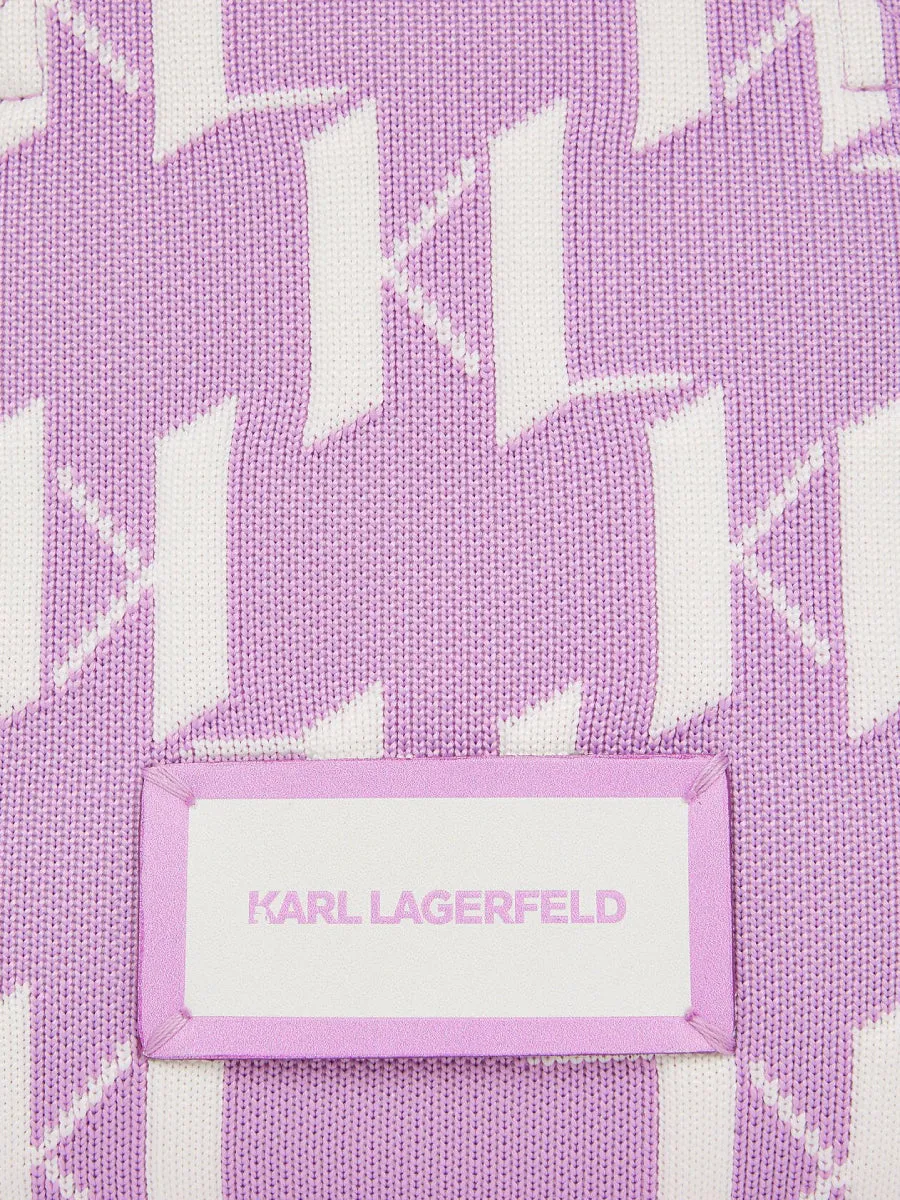 K/MONOGRAM KNIT SMALL TOTE BAG