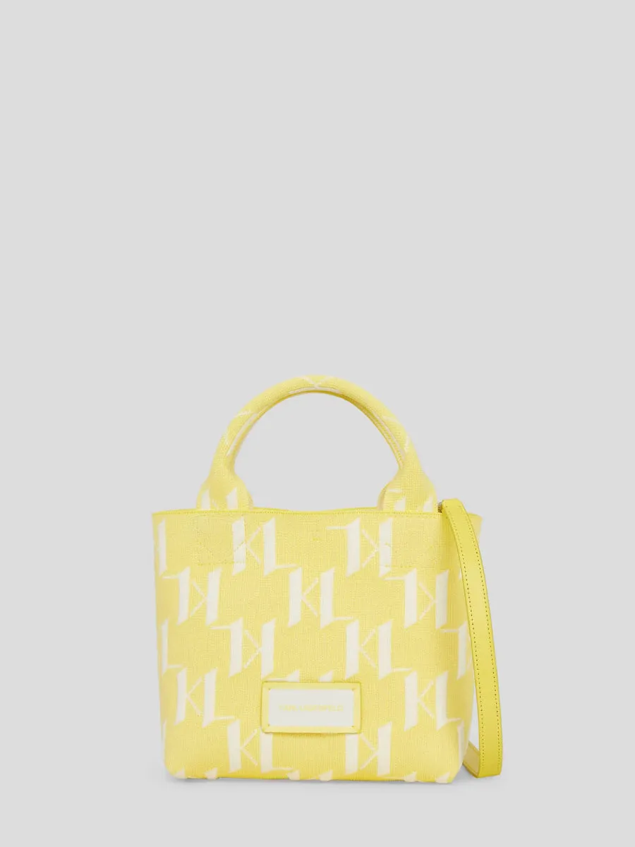 K/MONOGRAM KNIT SMALL TOTE BAG