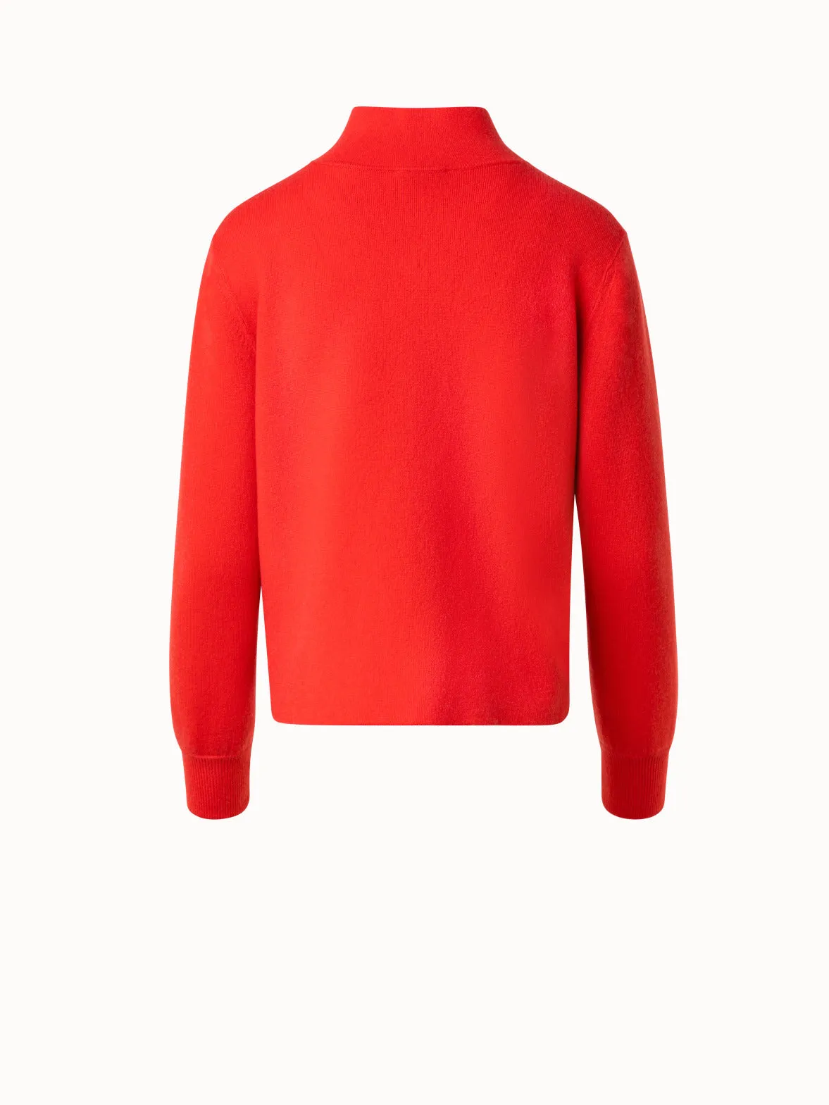 Knit Cardigan in 100% Cashmere Double-Face Akris