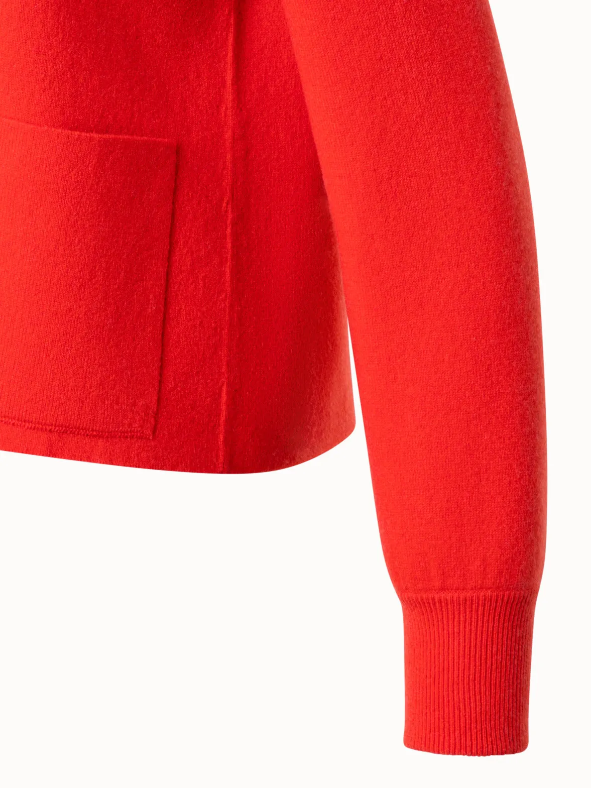 Knit Cardigan in 100% Cashmere Double-Face Akris