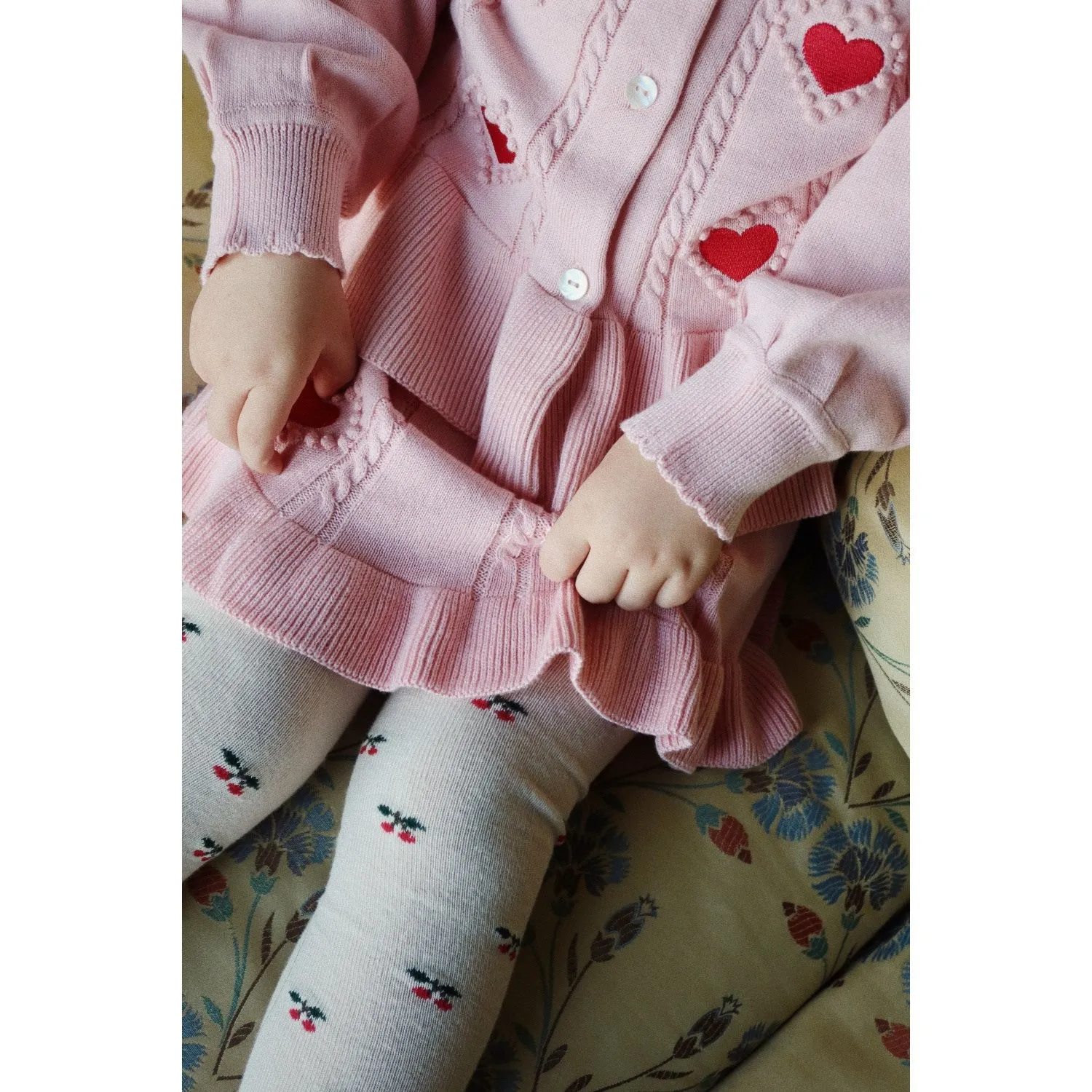 Konges Sljd Silver Pink Soleil Knit Skirt Gots