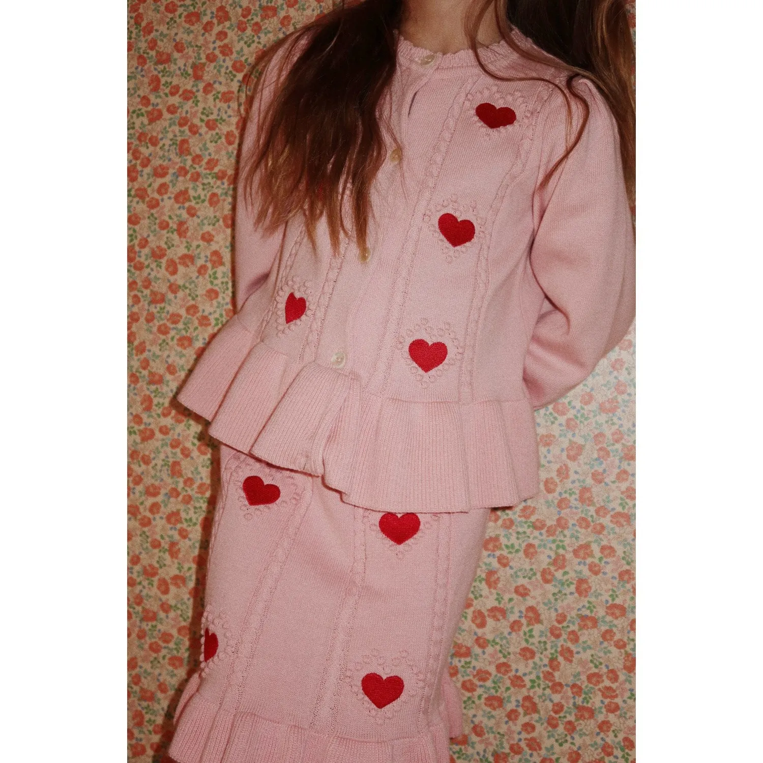 Konges Sljd Silver Pink Soleil Knit Skirt Gots