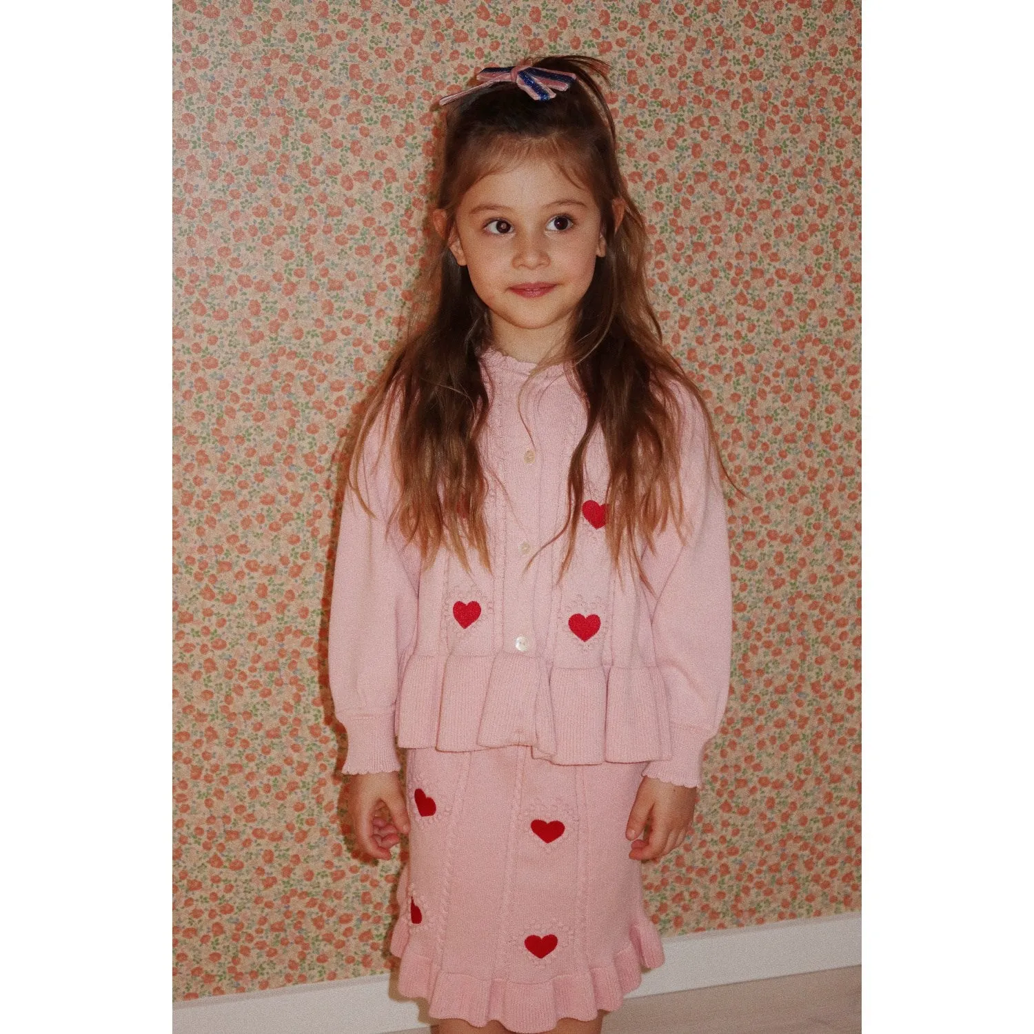 Konges Sljd Silver Pink Soleil Knit Skirt Gots