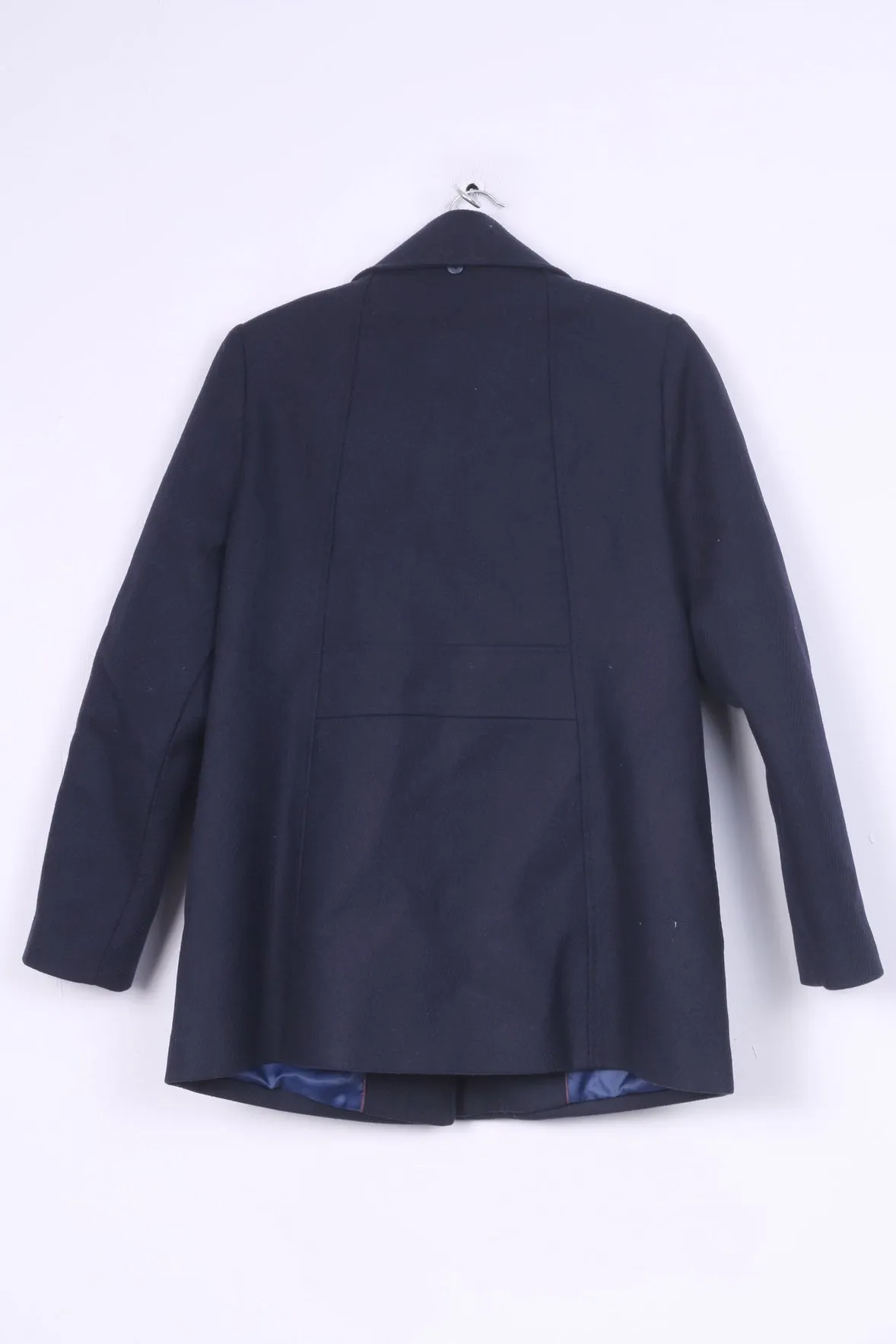 Kookai Womens 40 M Jacket Wool Navy Full Zipper