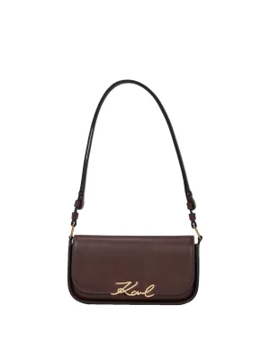 K/SIGNATURE TWO-WAY CROSSBODY BAG