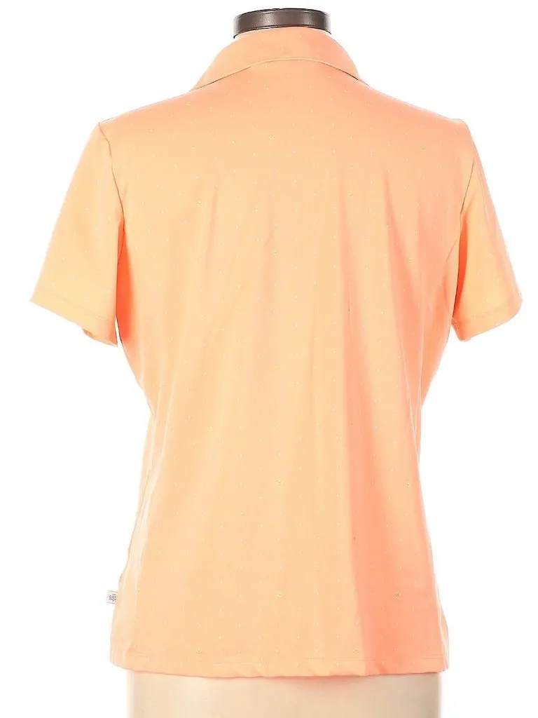 Lady Hagen Peach Print Golf Polo Size L