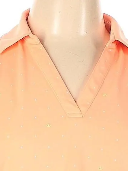 Lady Hagen Peach Print Golf Polo Size L