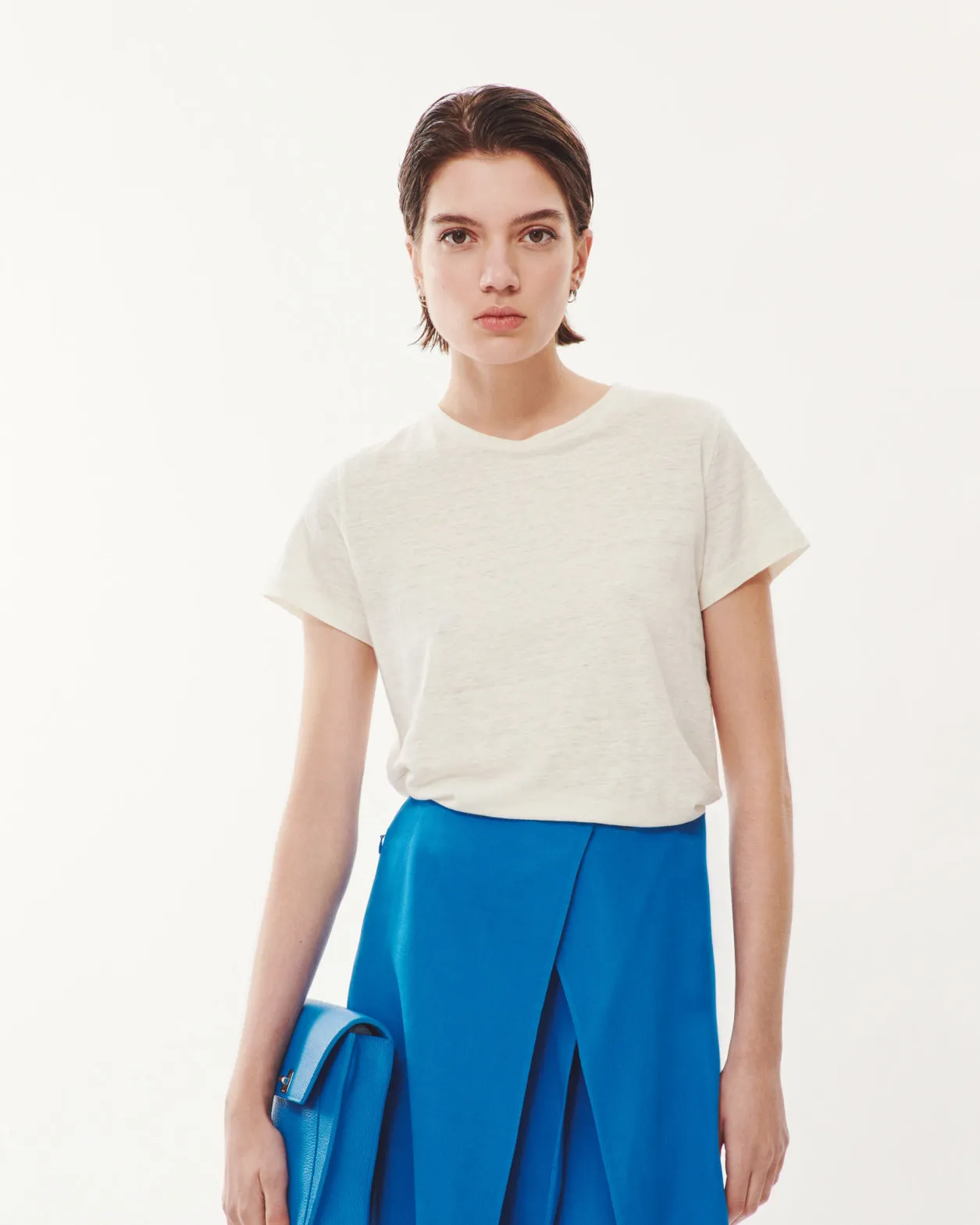 Linen Jersey T-Shirt Akris