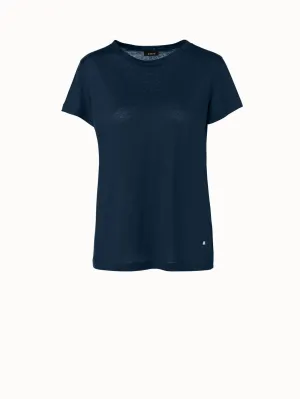 Linen Jersey T-Shirt Akris