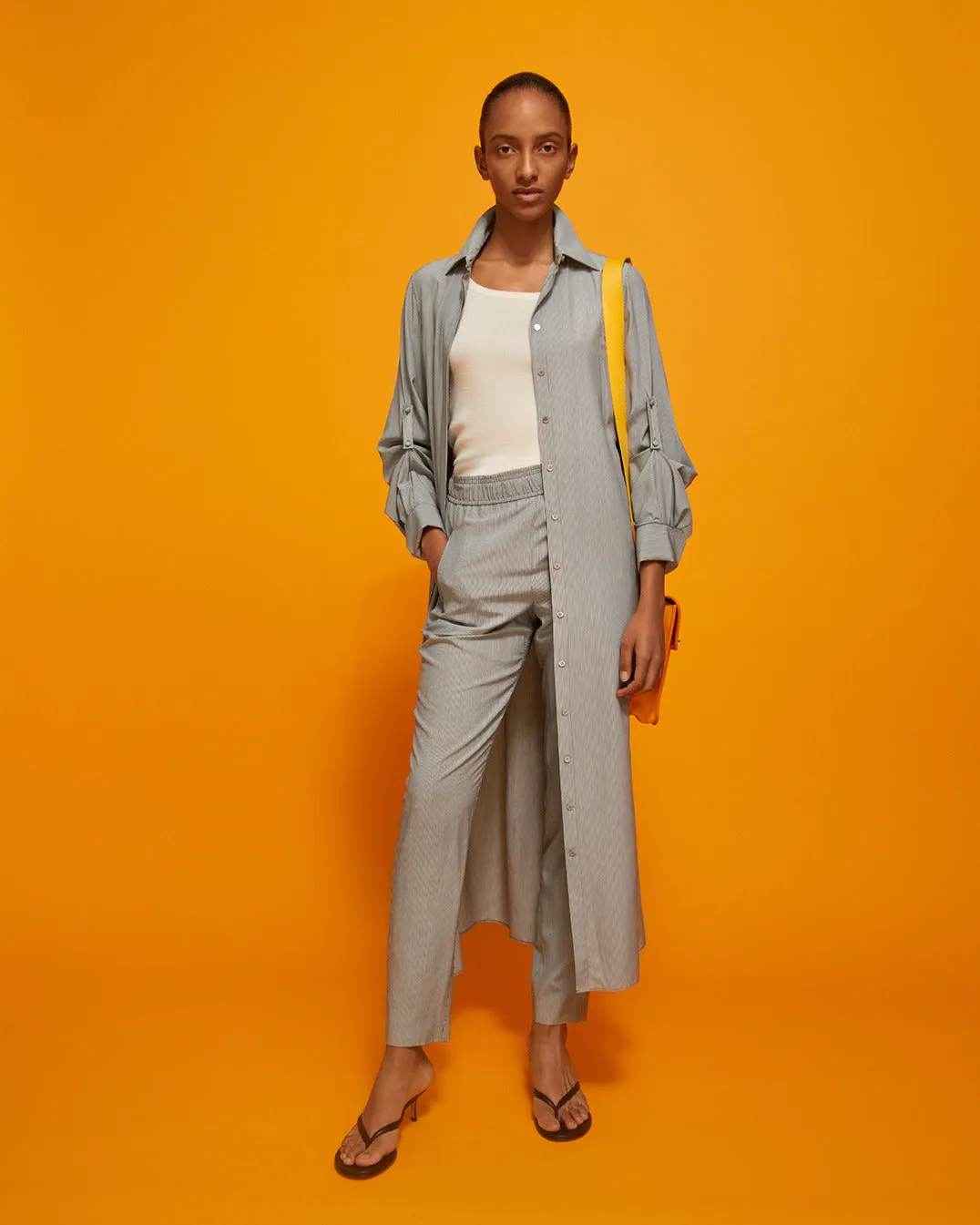 Linen Jersey T-Shirt Akris