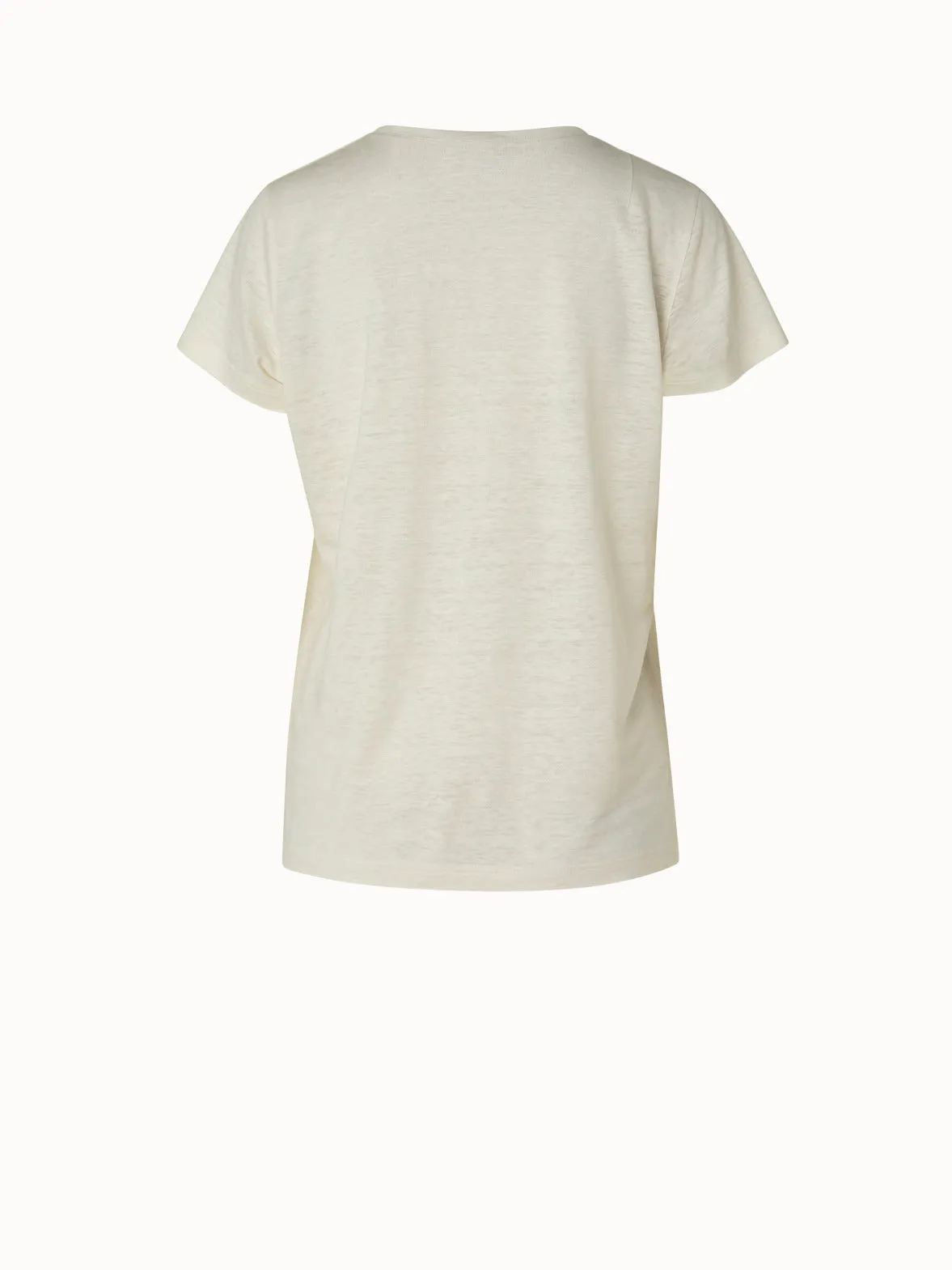 Linen Jersey T-Shirt Akris