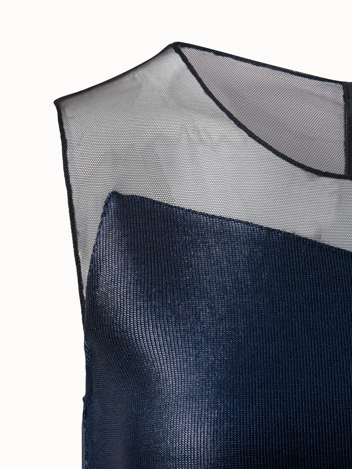 Liquid Jersey And Tulle Blouse Akris