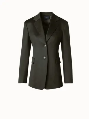 Long Blazer in Cashmere Flannel Akris