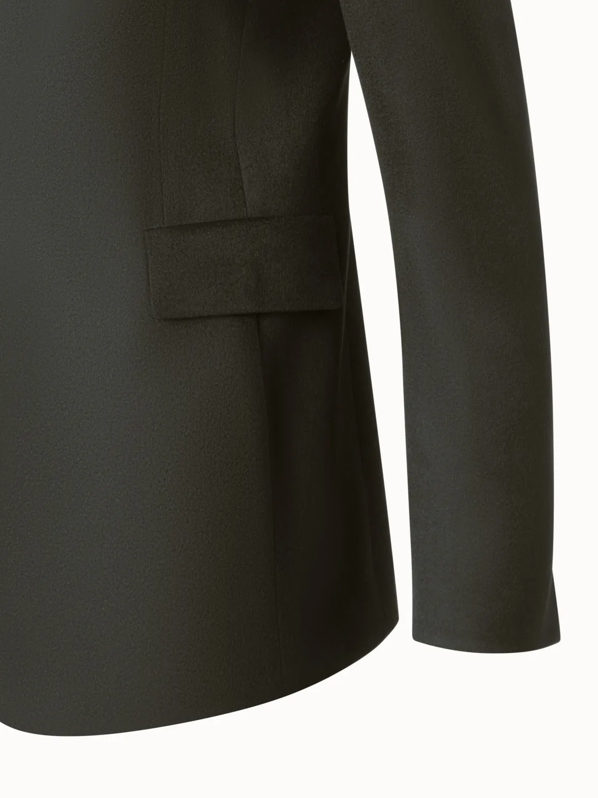 Long Blazer in Cashmere Flannel Akris