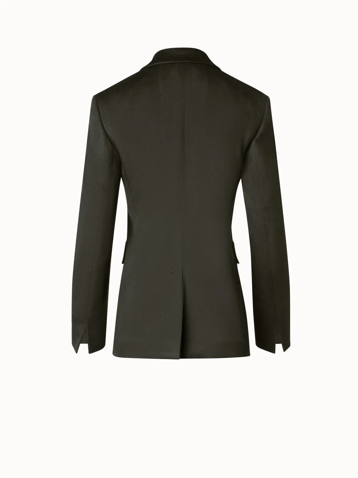 Long Blazer in Cashmere Flannel Akris