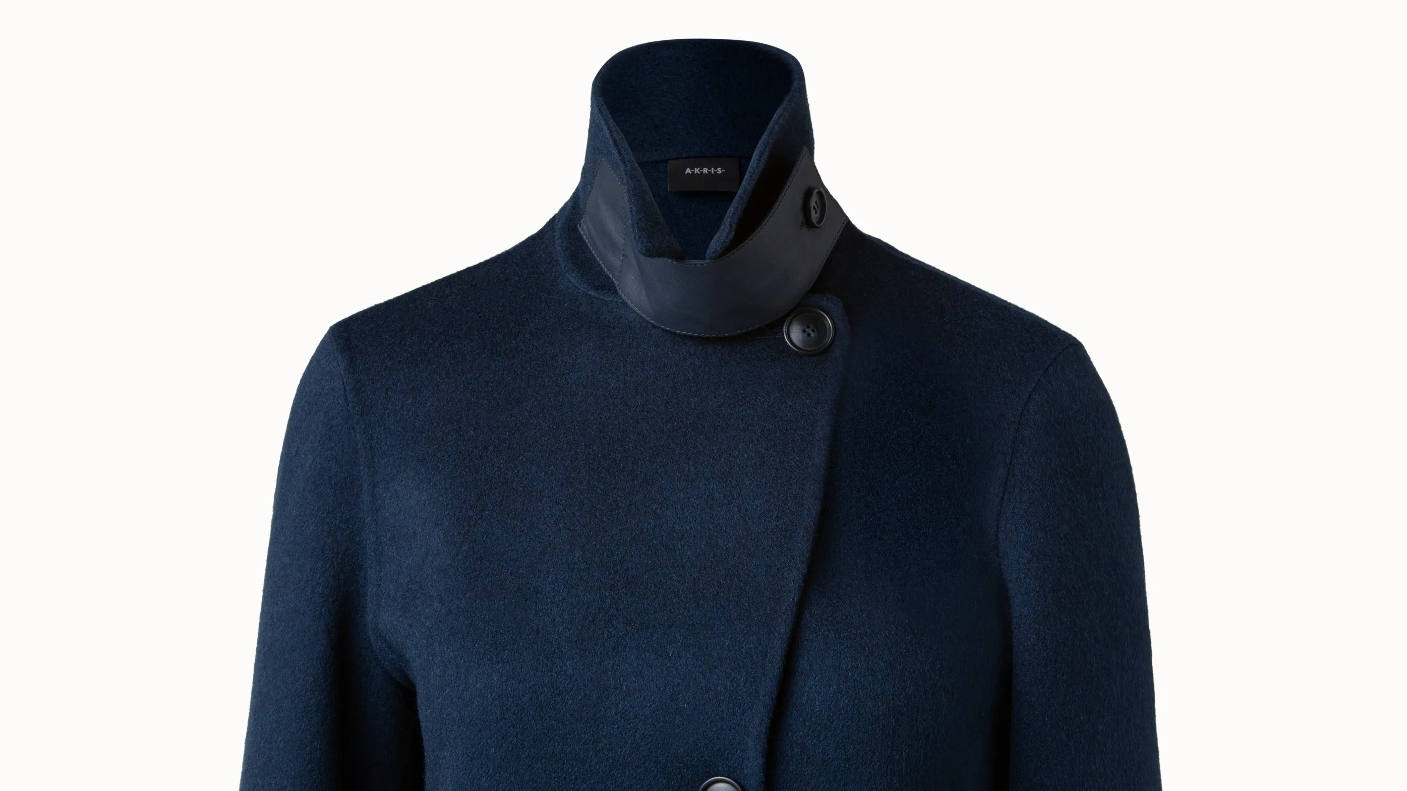 Long Cashmere Double-Face Blazer Coat Akris