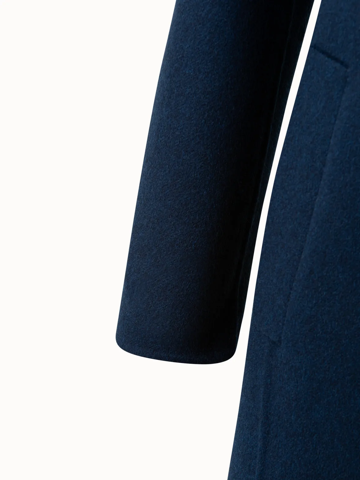 Long Cashmere Double-Face Blazer Coat Akris