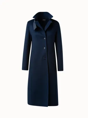 Long Cashmere Double-Face Blazer Coat Akris
