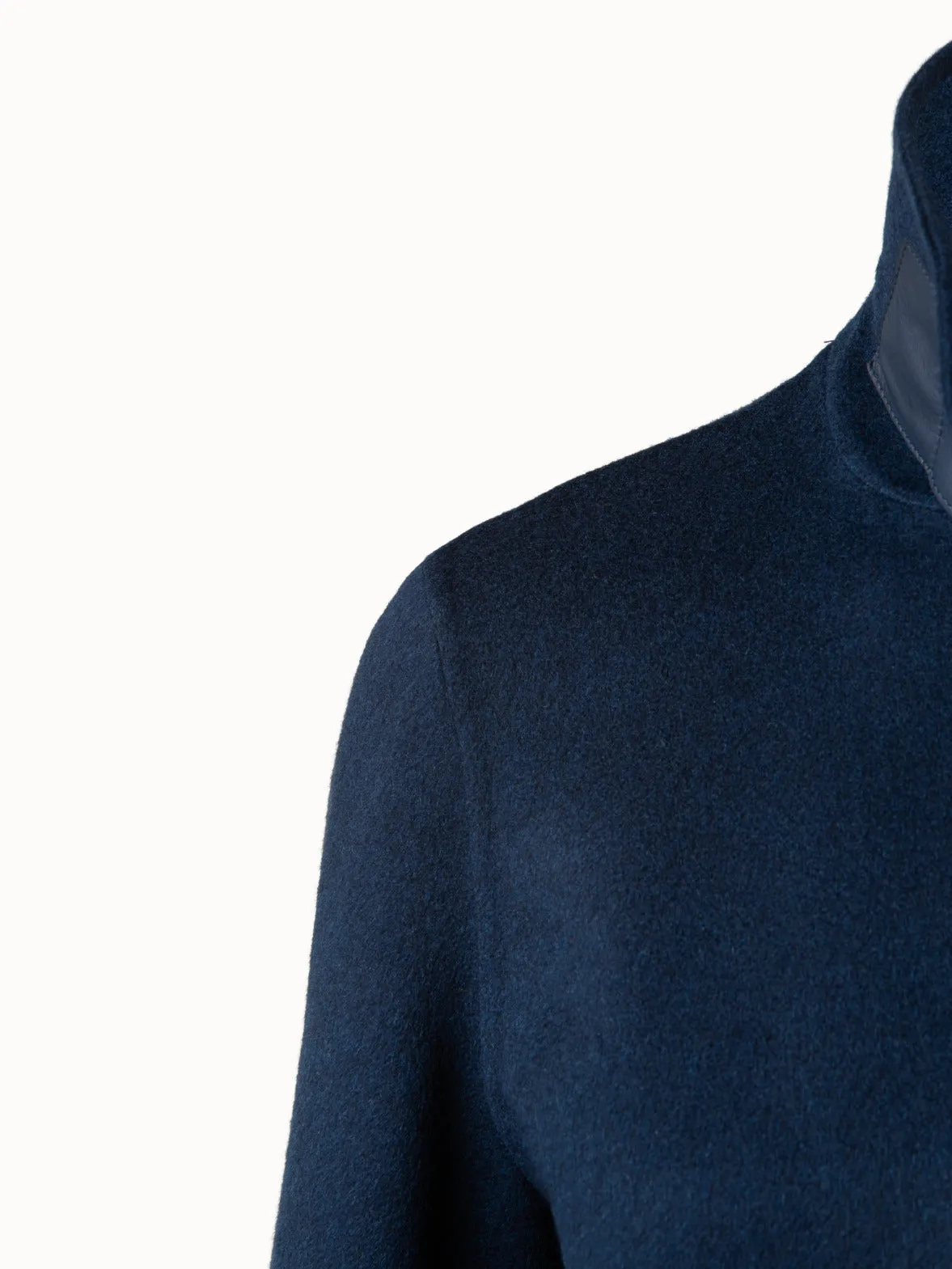 Long Cashmere Double-Face Blazer Coat Akris