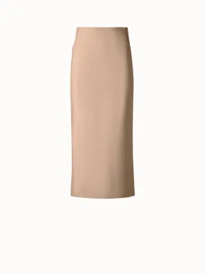 Long Pencil Skirt in Cotton Double-Face Akris