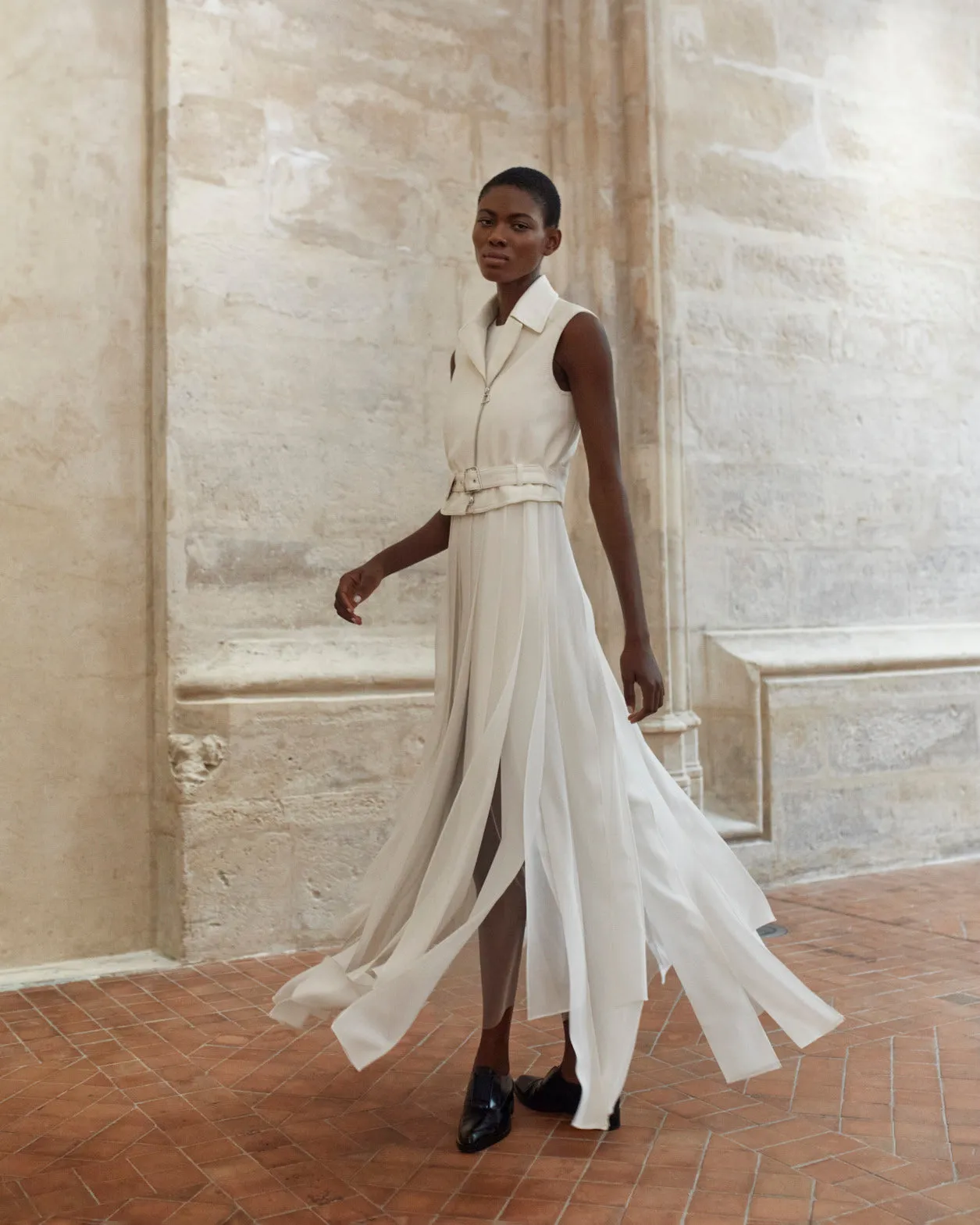 Long Silk Ribbon Gown 