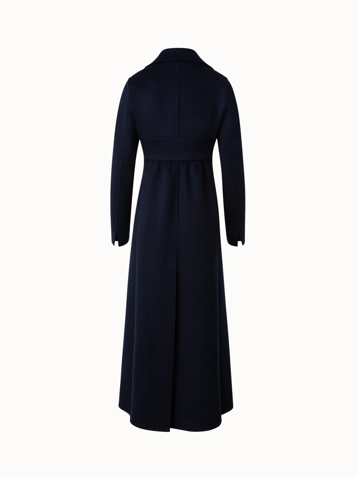 Long Single-Breasted Cashmere Double-Face Coat Akris