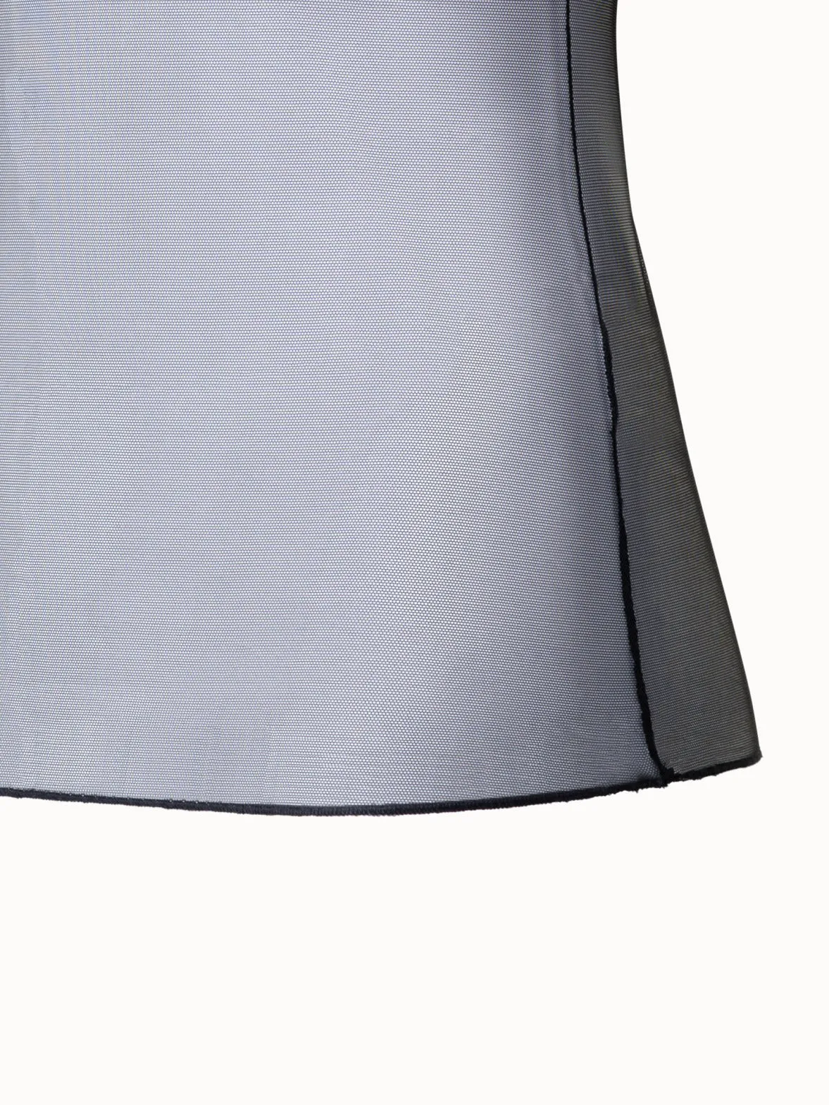 Long Sleeve Sheer Mesh Layering Top Akris
