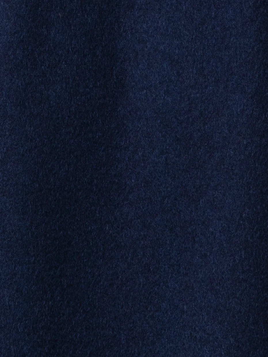 Long Sleeves Cashmere Midi Shirt Dress Akris
