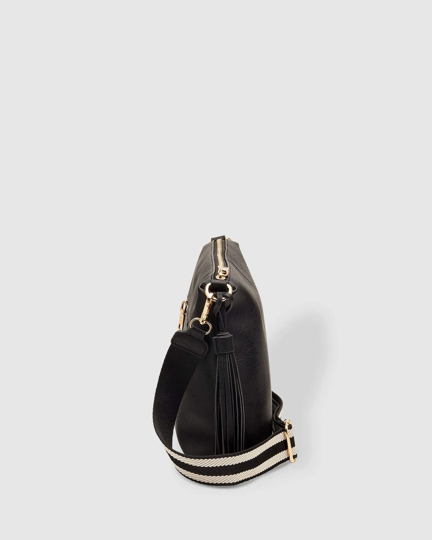Louenhide Daisy Stripe Crossbody Bag Black