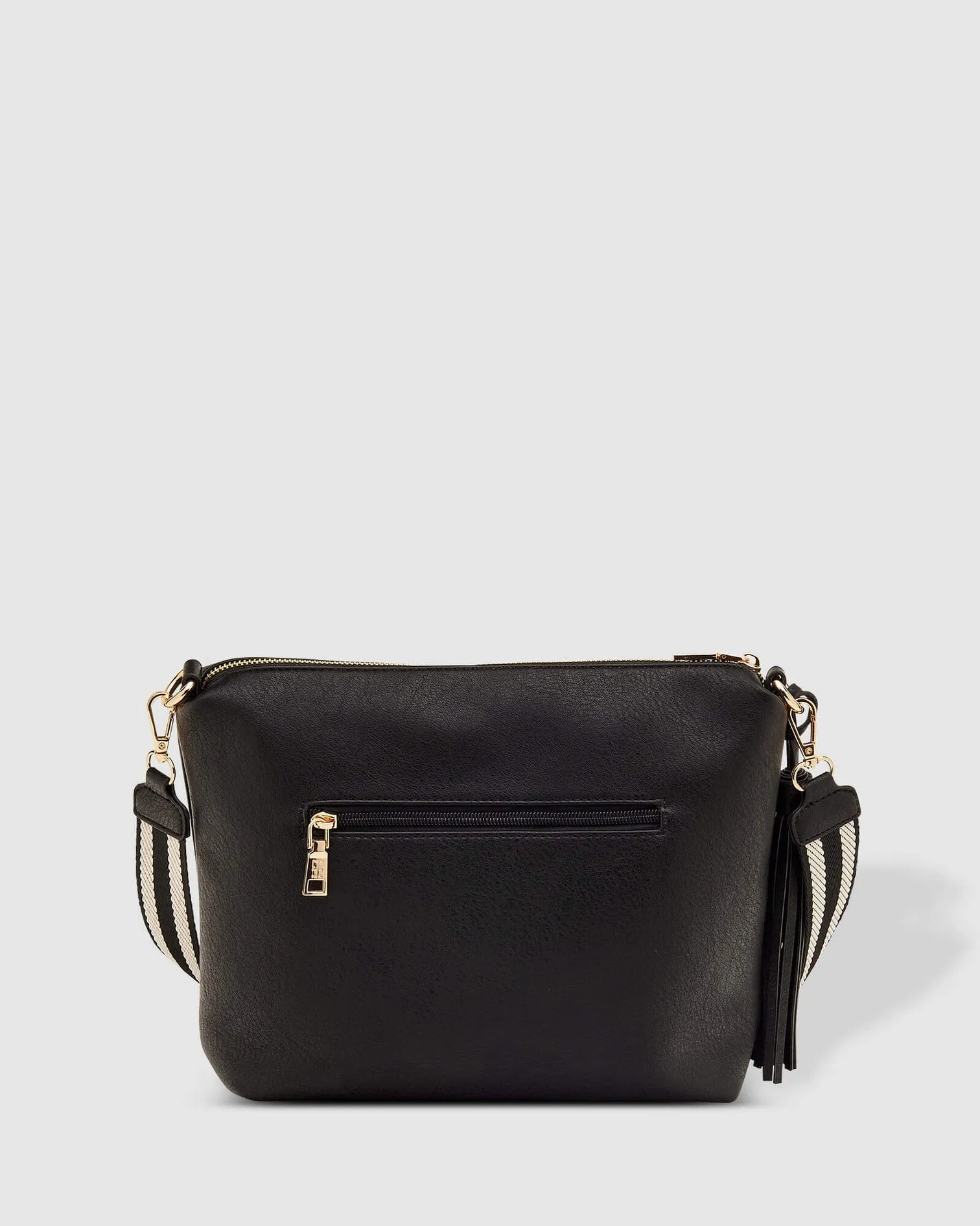 Louenhide Daisy Stripe Crossbody Bag Black