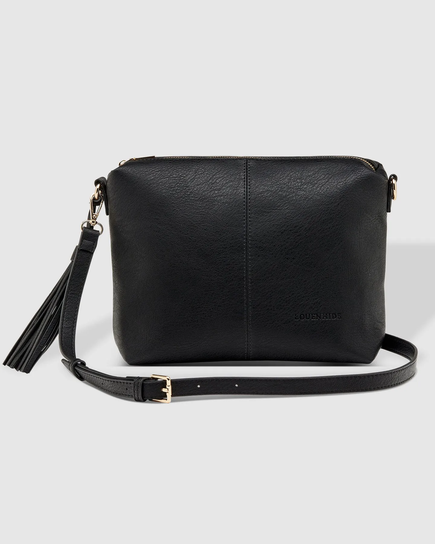 Louenhide Daisy Stripe Crossbody Bag Black