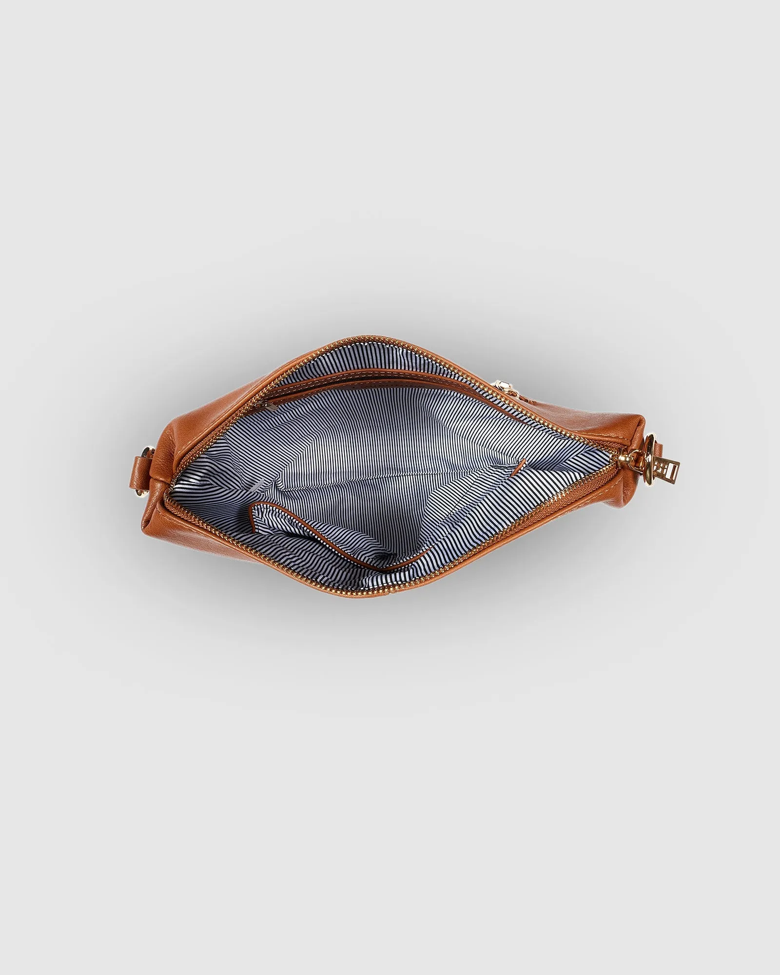 Louenhide Daisy Stripe Crossbody Bag Tan