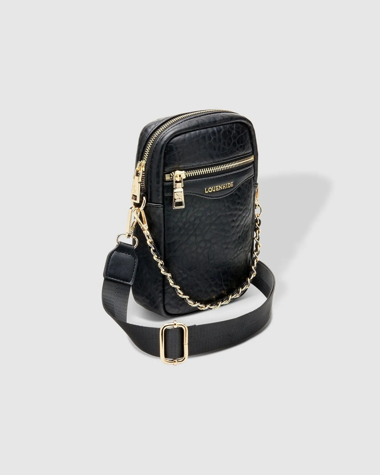 Louenhide Frankie Phone Crossbody Bag Black