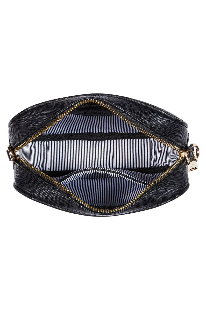 Louenhide Ginger Leopard Crossbody Bag Black