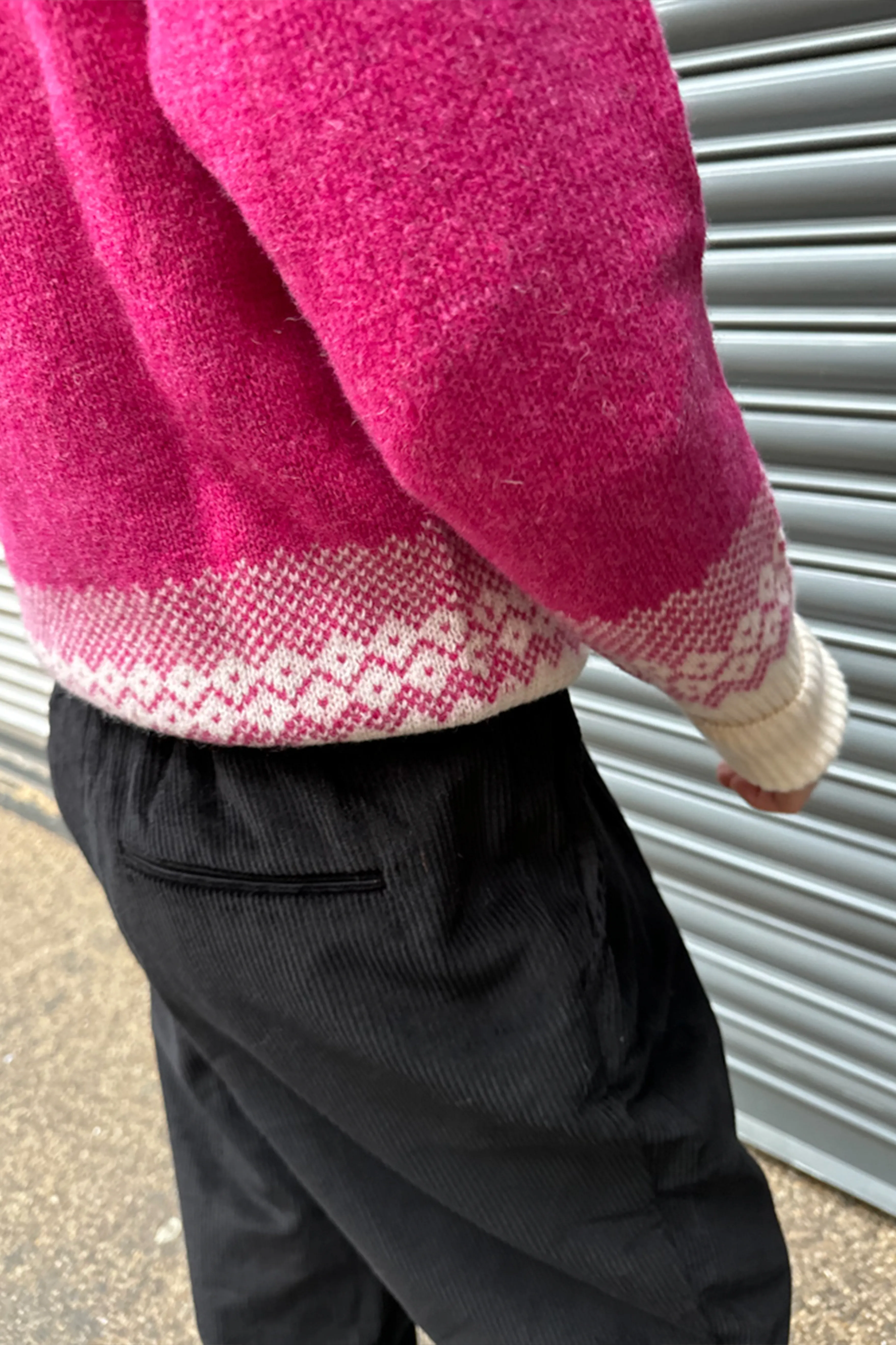 Lowie Caerphilly Fairisle Jumper in Pink