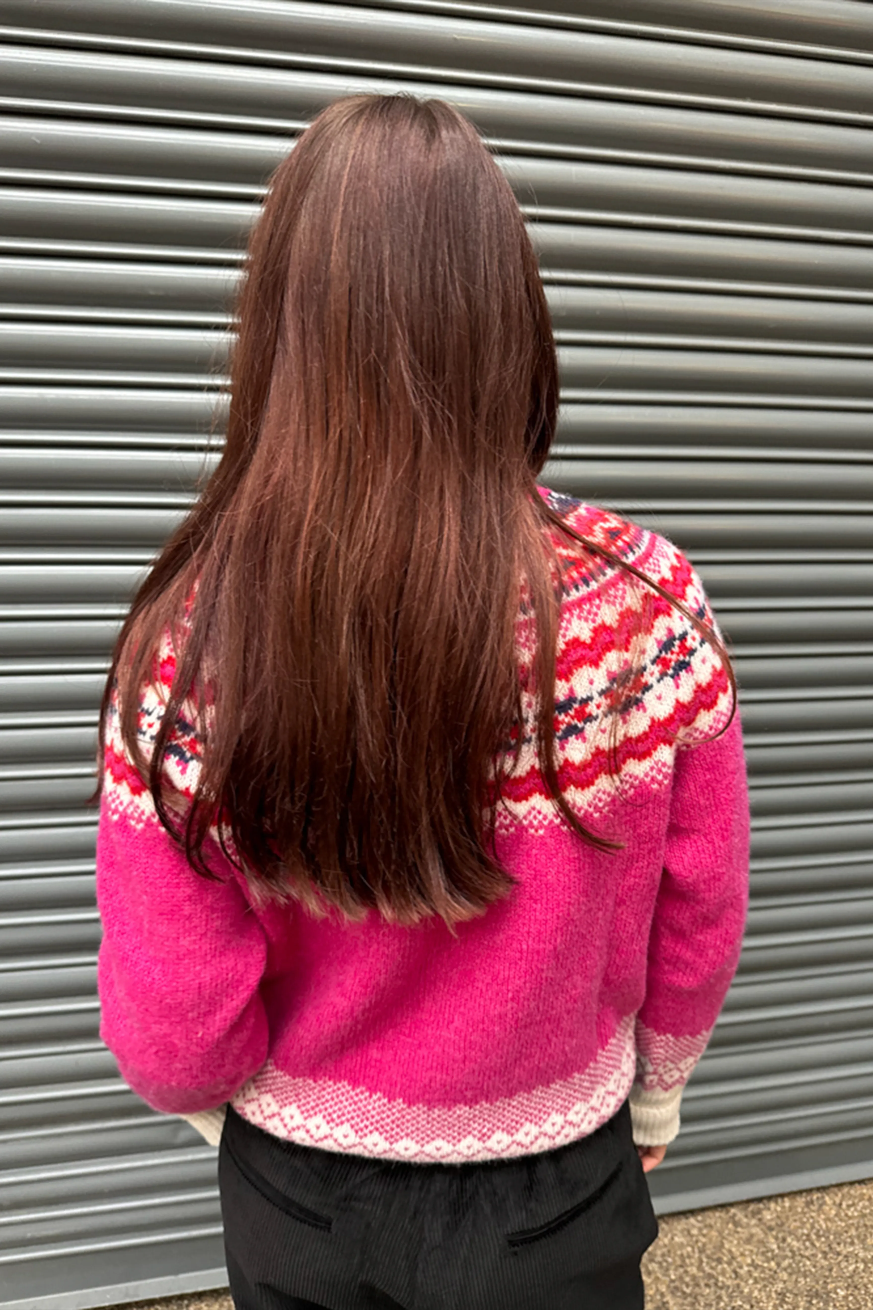 Lowie Caerphilly Fairisle Jumper in Pink