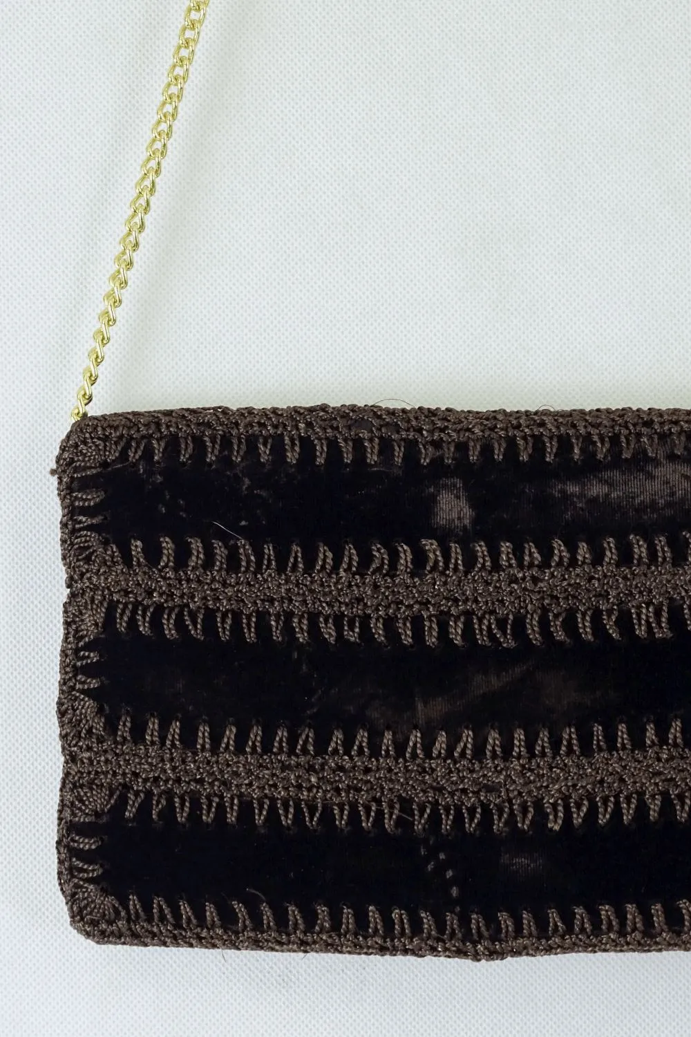 Made In Italy Brown Crossbody Bag