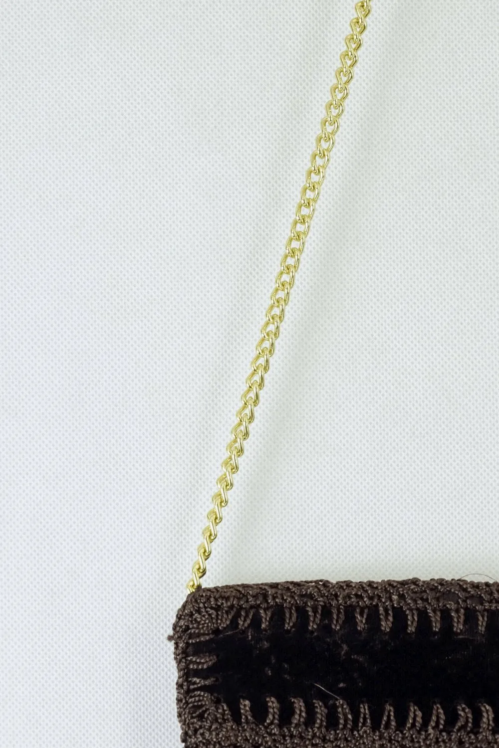 Made In Italy Brown Crossbody Bag