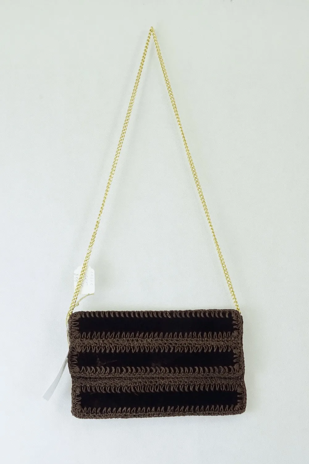 Made In Italy Brown Crossbody Bag