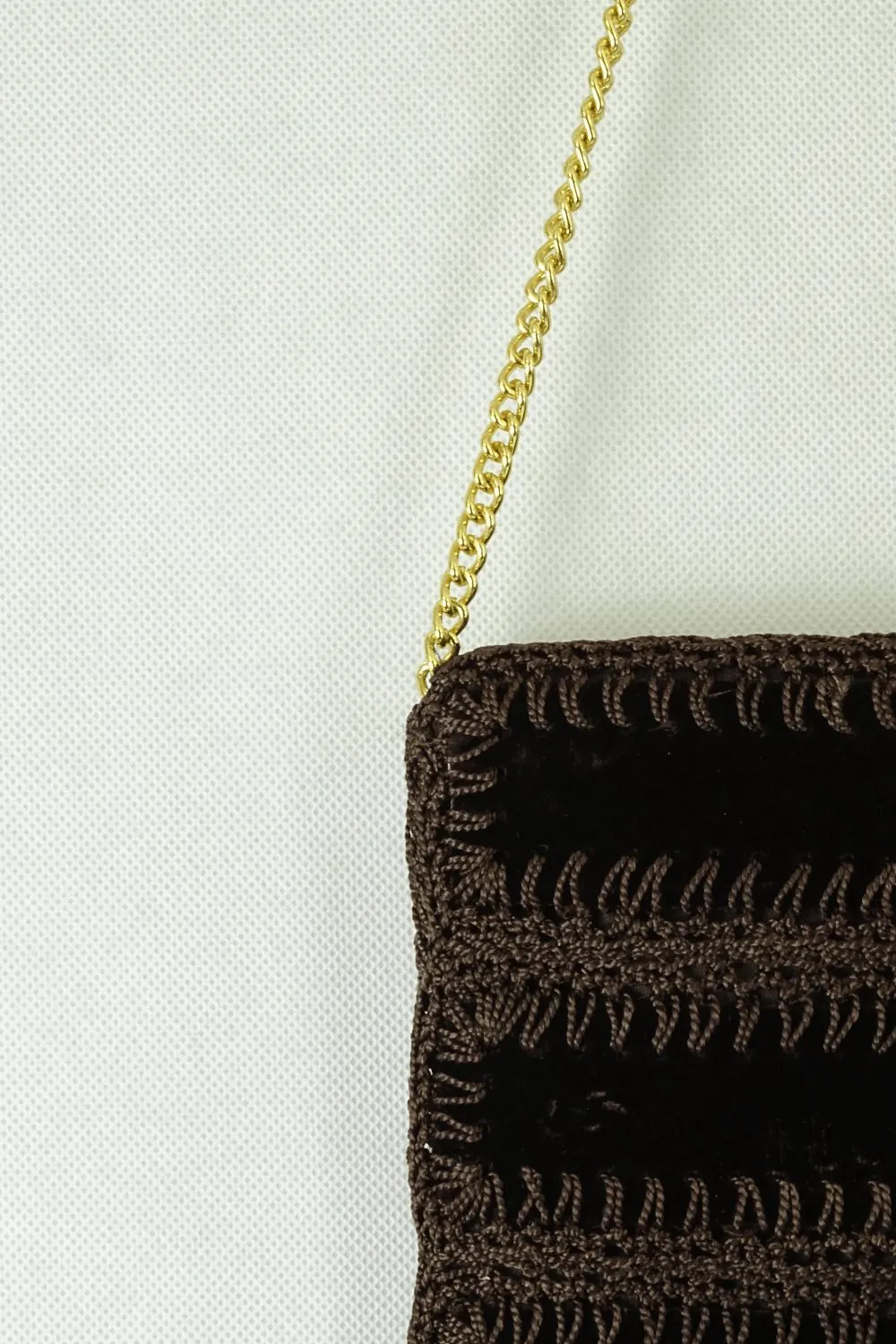 Made In Italy Brown Crossbody Bag