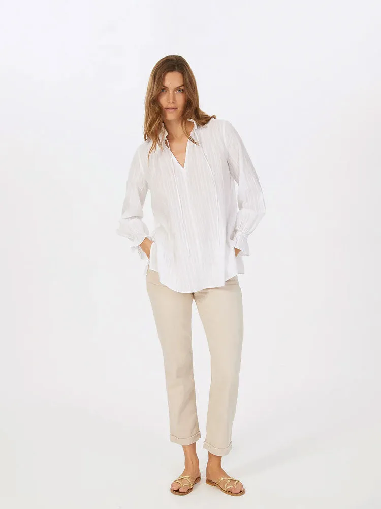 Marc Aurel Cotton Shirt White