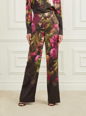Marciano Floral Slick Pants Guess