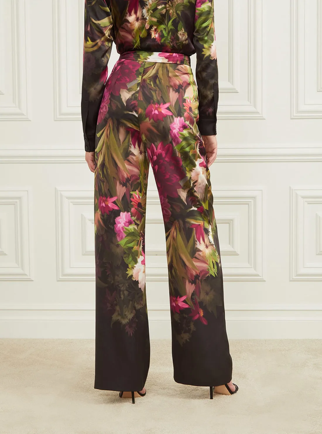 Marciano Floral Slick Pants Guess